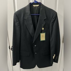 NWT Men’s Evan-Picone Suit Jacket-100% Wool- Size 40L Dark Grey